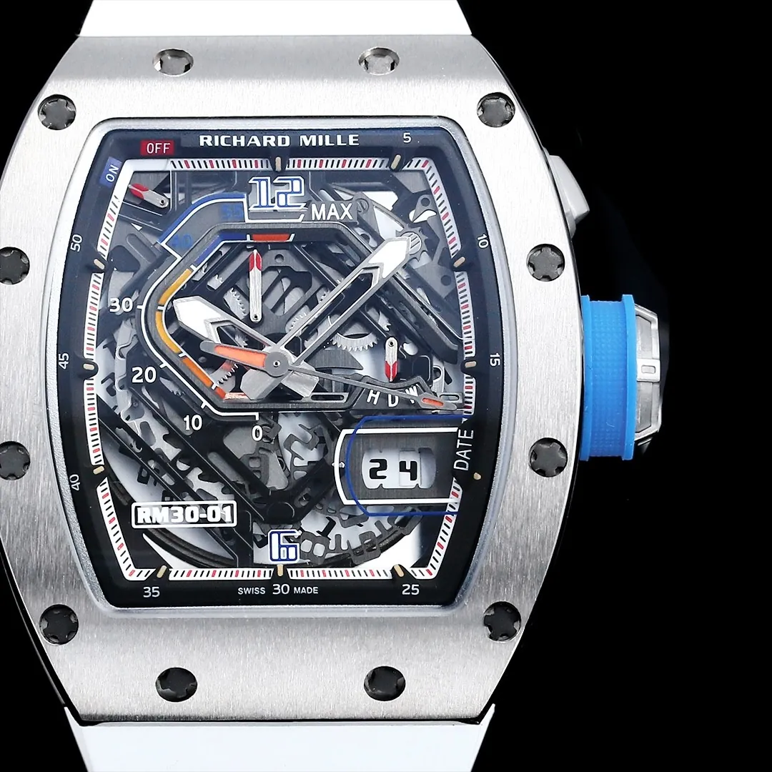 Richard Mille RM30-01 Titanium Automatic Skeleton Watch 40x50x16mm Replica Watch - Dial Detail 1