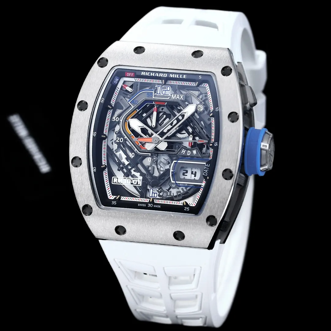 Richard Mille RM30-01 Titanium Automatic Skeleton Watch 40x50x16mm Replica Watch - Right Side