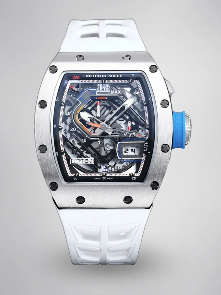 Richard Mille RM30-01 Titanium Automatic Skeleton Watch 40x50x16mm Replica Watch - Main Image