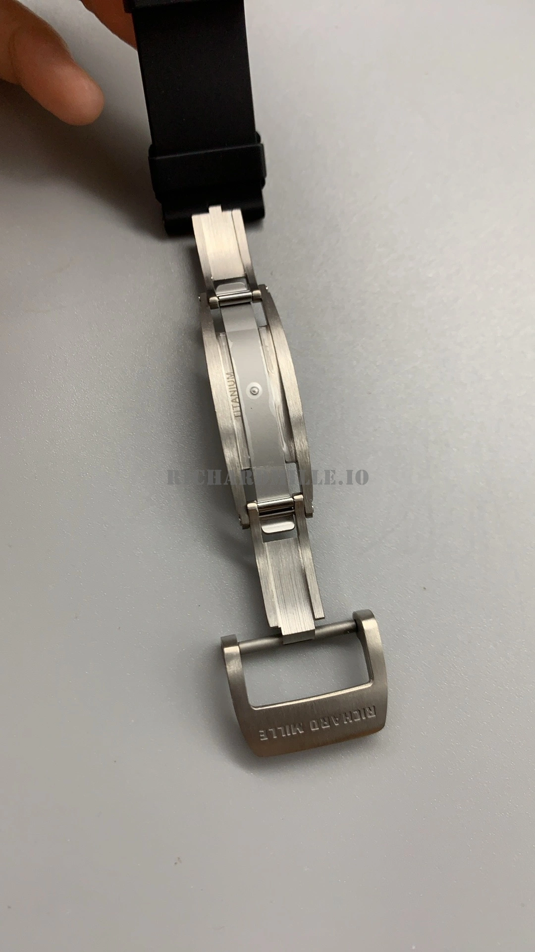 Richard Mille RM 35-02 Rafael Nadal Super Clone Carbon Fiber APS Replica Watch - Buckle Detail 2