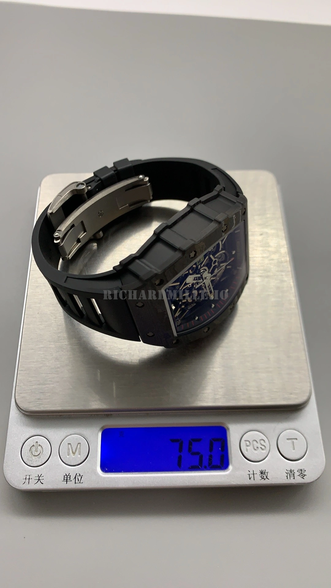 Richard Mille RM 35-02 Rafael Nadal Super Clone Carbon Fiber APS Replica Watch - Weight