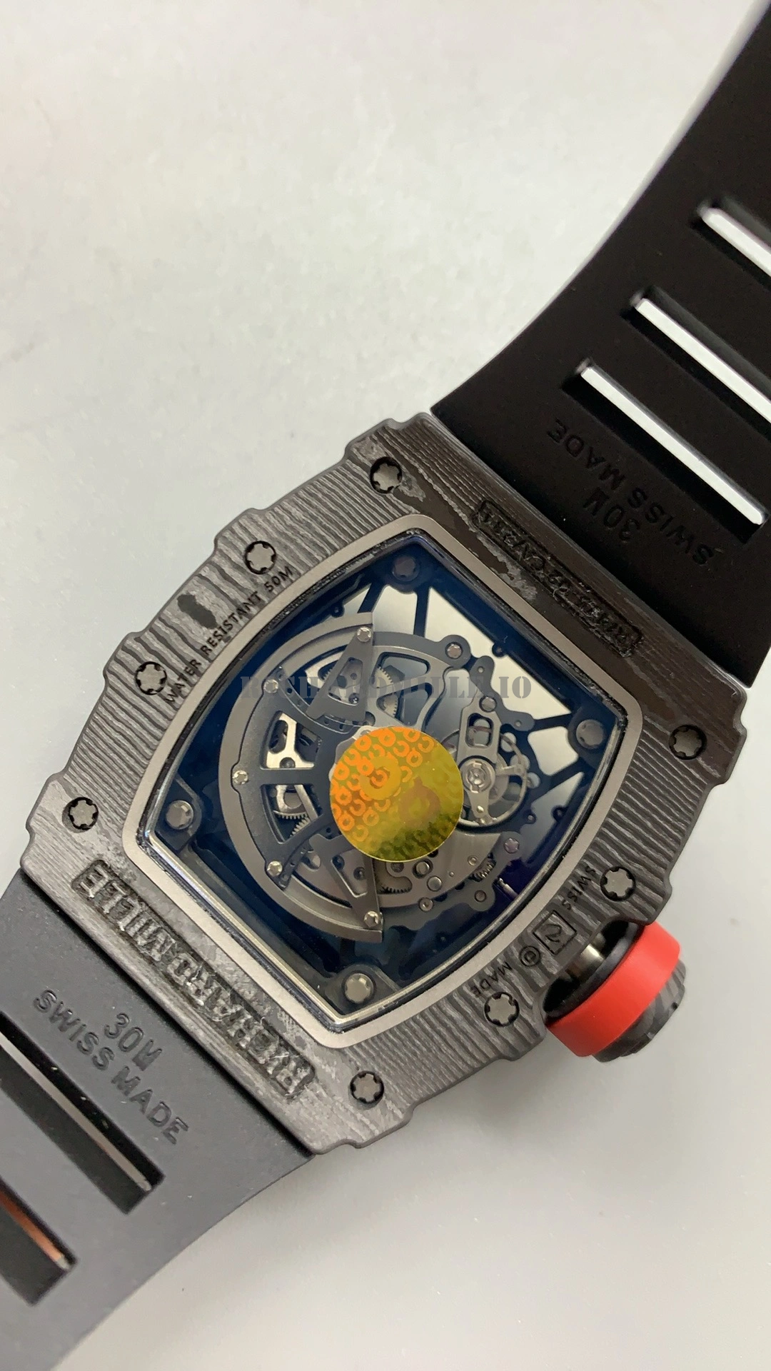Richard Mille RM 35-02 Rafael Nadal Super Clone Carbon Fiber APS Replica Watch - Back View 2