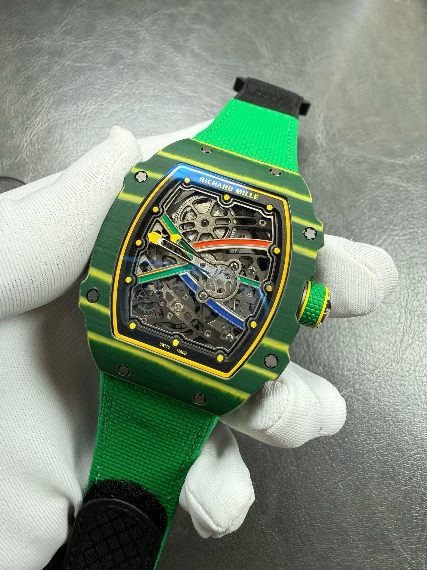 Richard専用 Richard Mille RM 67-02 Brazilian Green NTPT Quartz TPT Super Clone