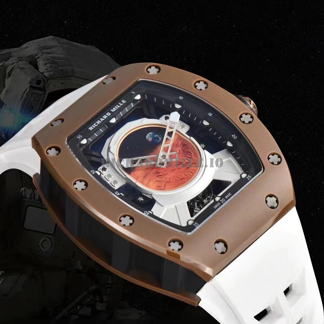 Replica Richard Mille RM 52-05 Pharrell Williams Tourbillon Men's Watch - Dial Detail 2