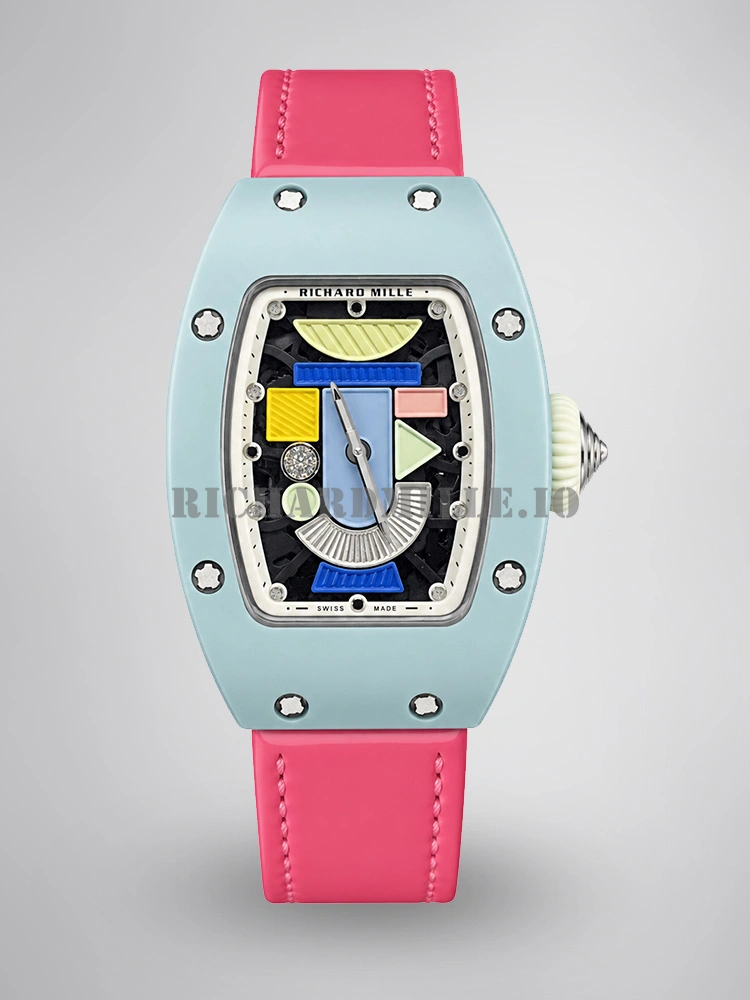 Richard Mille RM 07-01 Coloured Ceramics Powder Blue Super Clone 2026 New Star Celebrity Watch - Main Image
