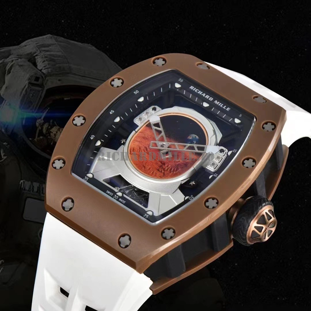 Replica Richard Mille RM 52-05 Pharrell Williams Tourbillon Men's Watch - Dial Detail 1
