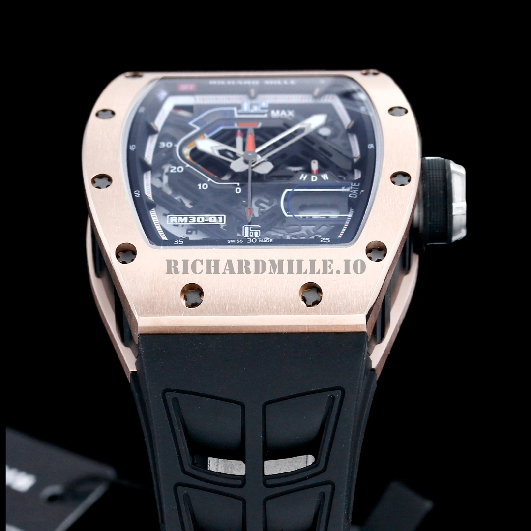 Richard Mille RM 30-01 Rose Gold Titanium Automatic Replica Watch - Dial Detail 3
