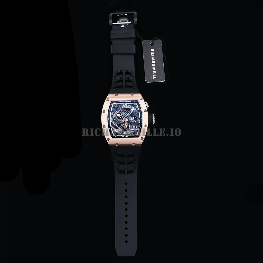Richard Mille RM 30-01 Rose Gold Titanium Automatic Replica Watch - Strap
