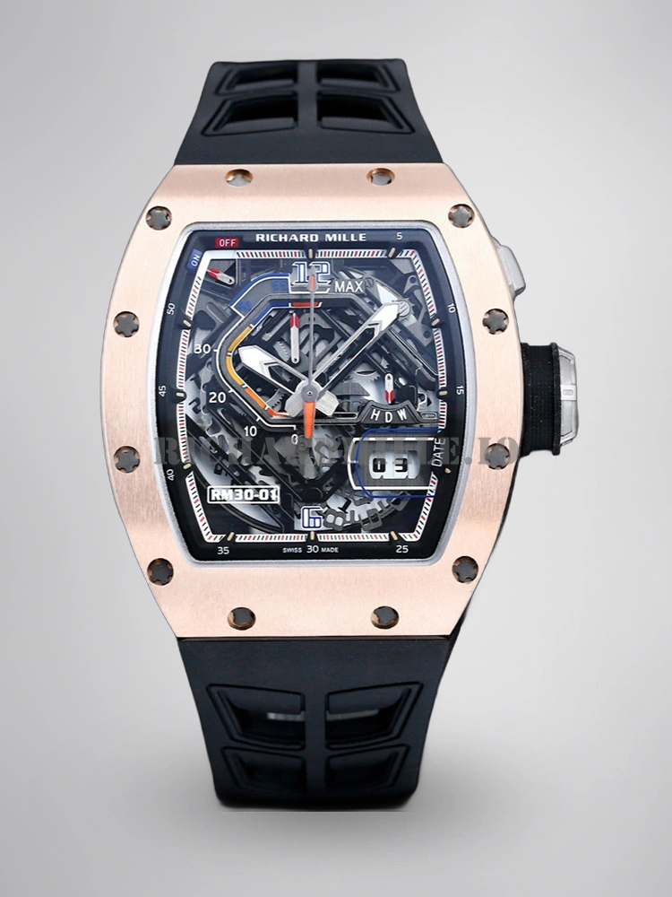 Richard Mille RM 30-01 Rose Gold Titanium Automatic Replica Watch - Main Image
