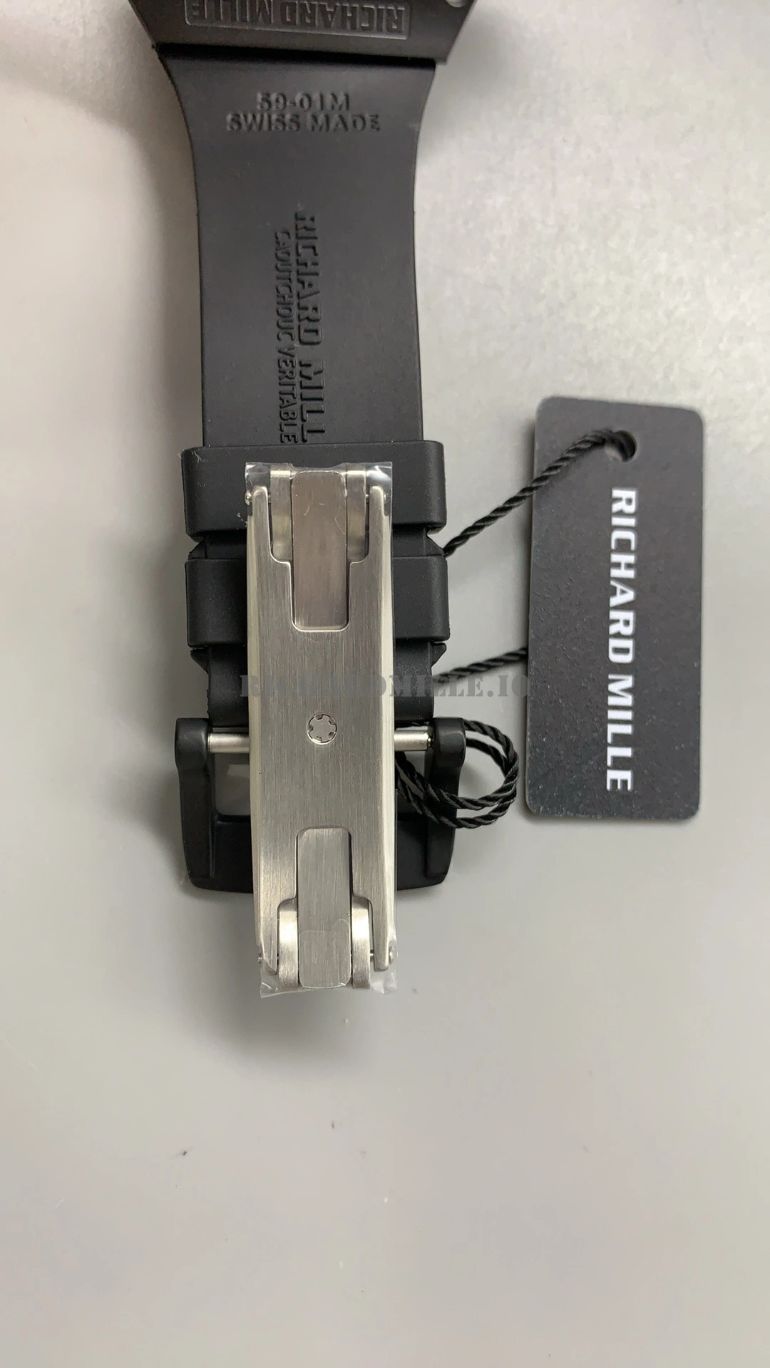 Richard Mille RM 68-01 Tourbillon Super Clone Black Ceramic Rainbow Skeleton Dial - Buckle
