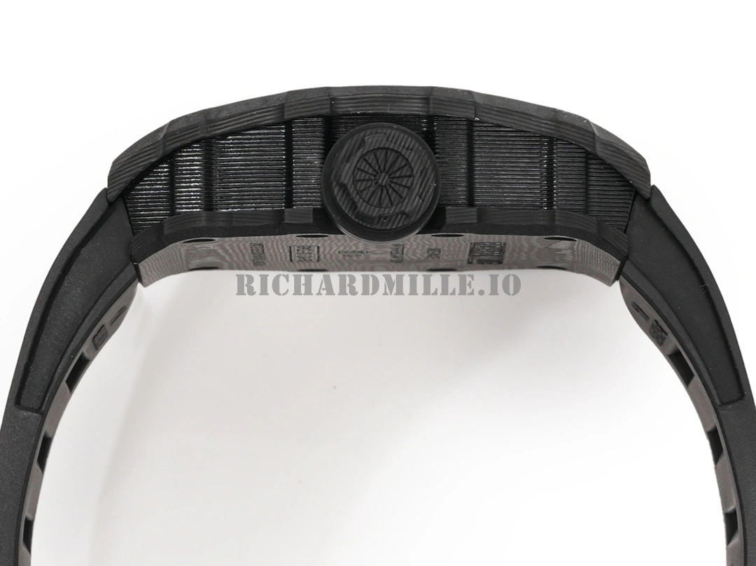 Richard Mille RM 12-01 V3 Super Clone - Carbon Fiber Tourbillon Movement Men's Mechanical Watch - Right Side
