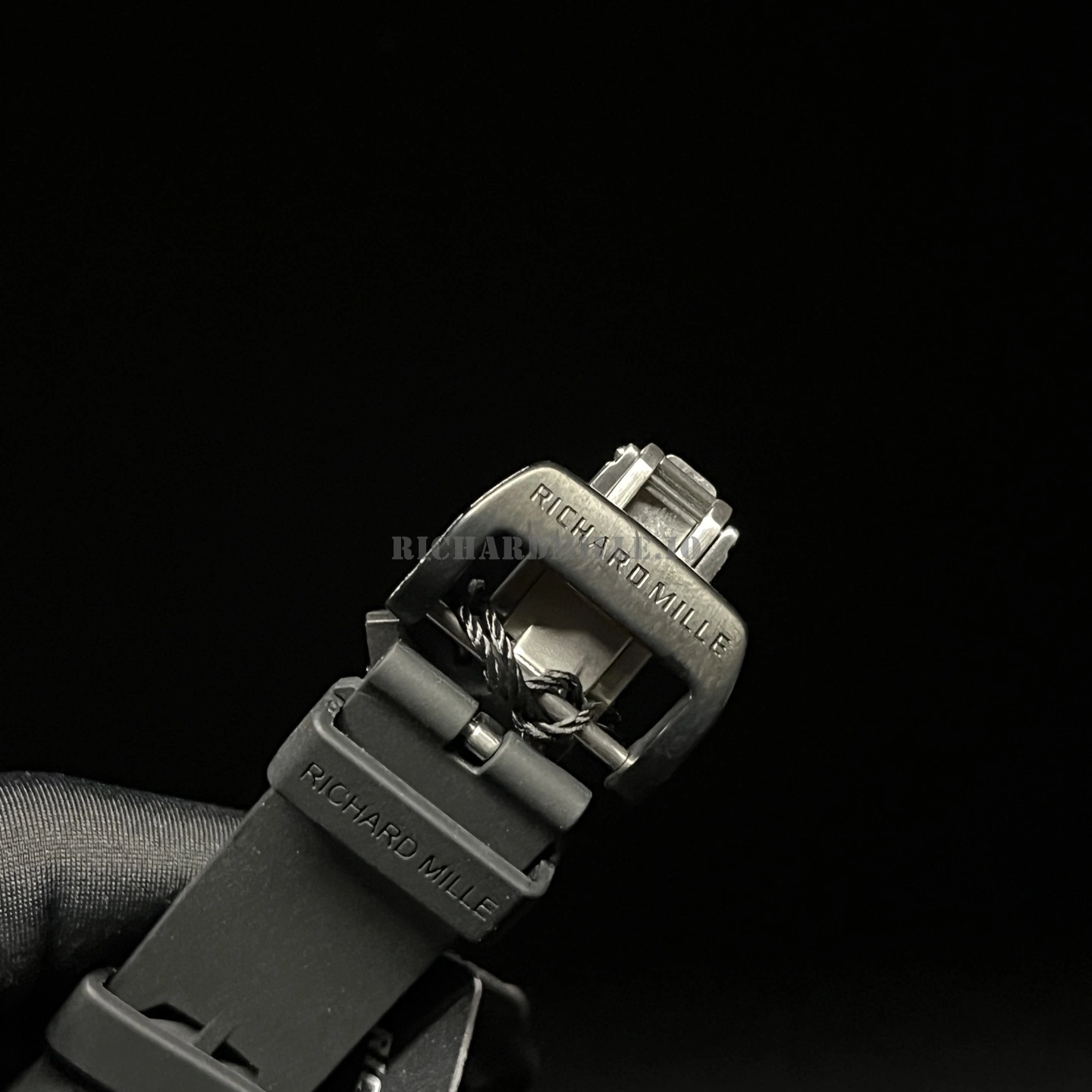 Richard Mille RM 50-03 Replica Carbon Fiber Skeleton Black Rubber - Buckle

