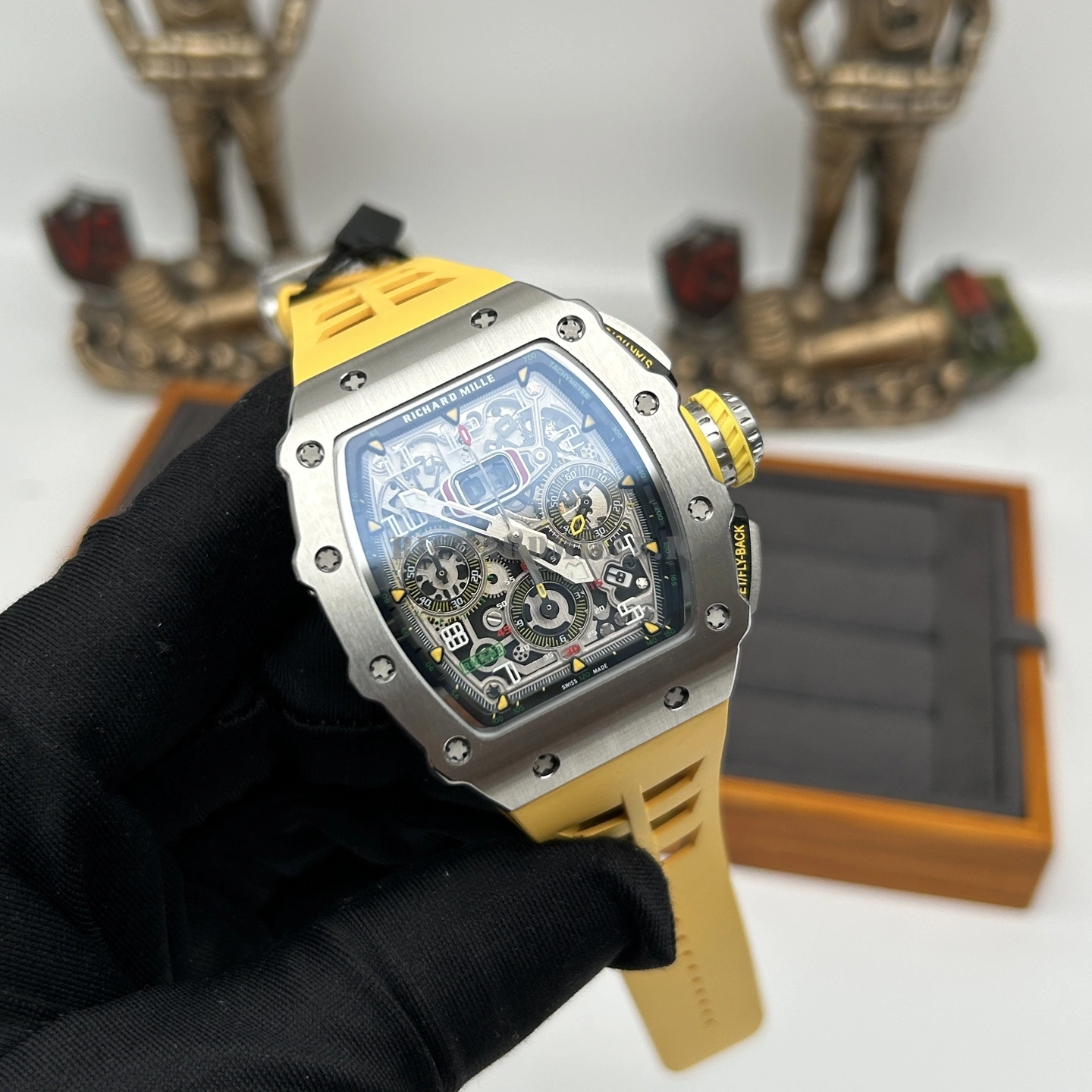 Replica Richard Mille RM 11-03 Titanium Flyback Chronograph Super Clone 44mm - Dial Detail 3