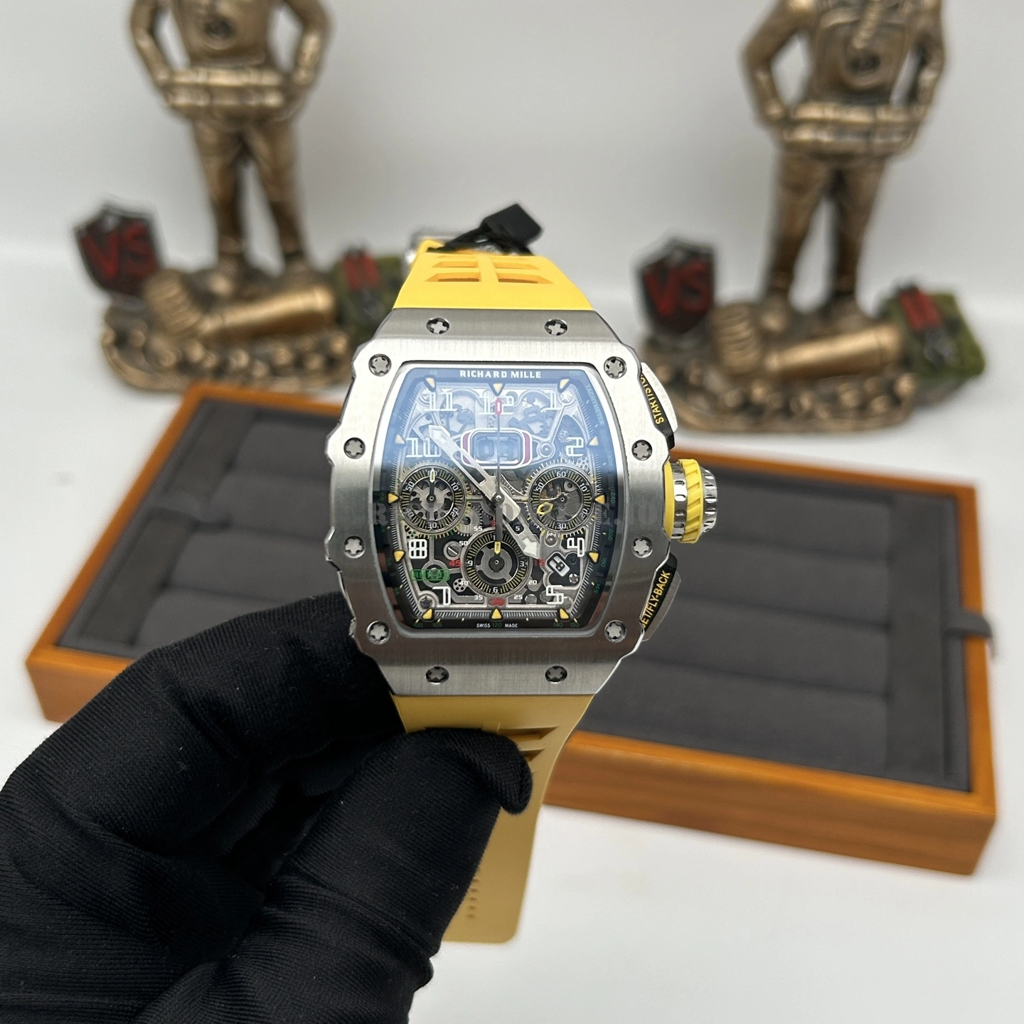 Replica Richard Mille RM 11-03 Titanium Flyback Chronograph Super Clone 44mm - Dial Detail 2