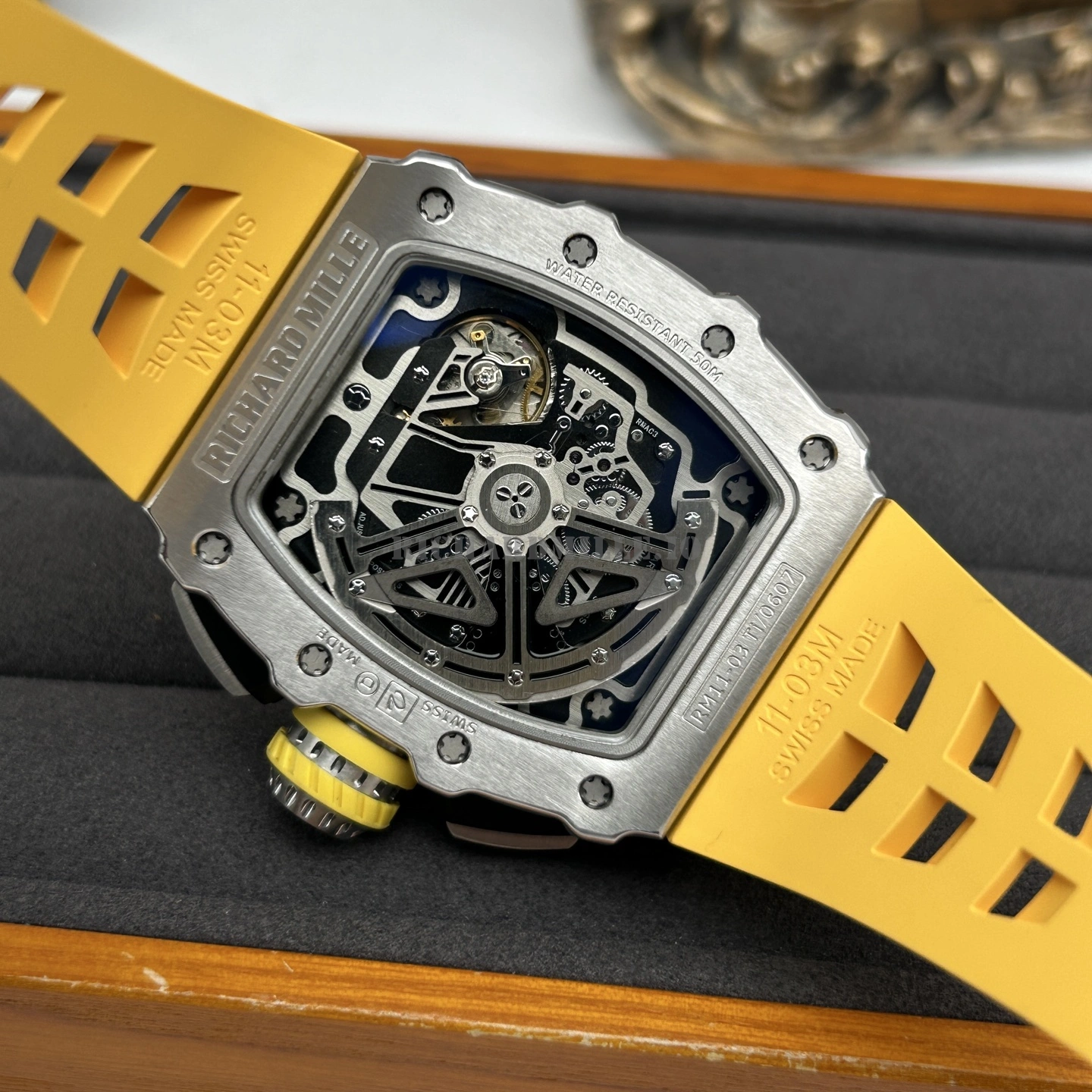 Replica Richard Mille RM 11-03 Titanium Flyback Chronograph Super Clone 44mm - Back View

