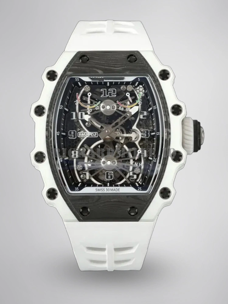 Replica Richard Mille RM 21-02 Tourbillon Aerodyne Carbon Quartz Case Men's Watch - Main Image
