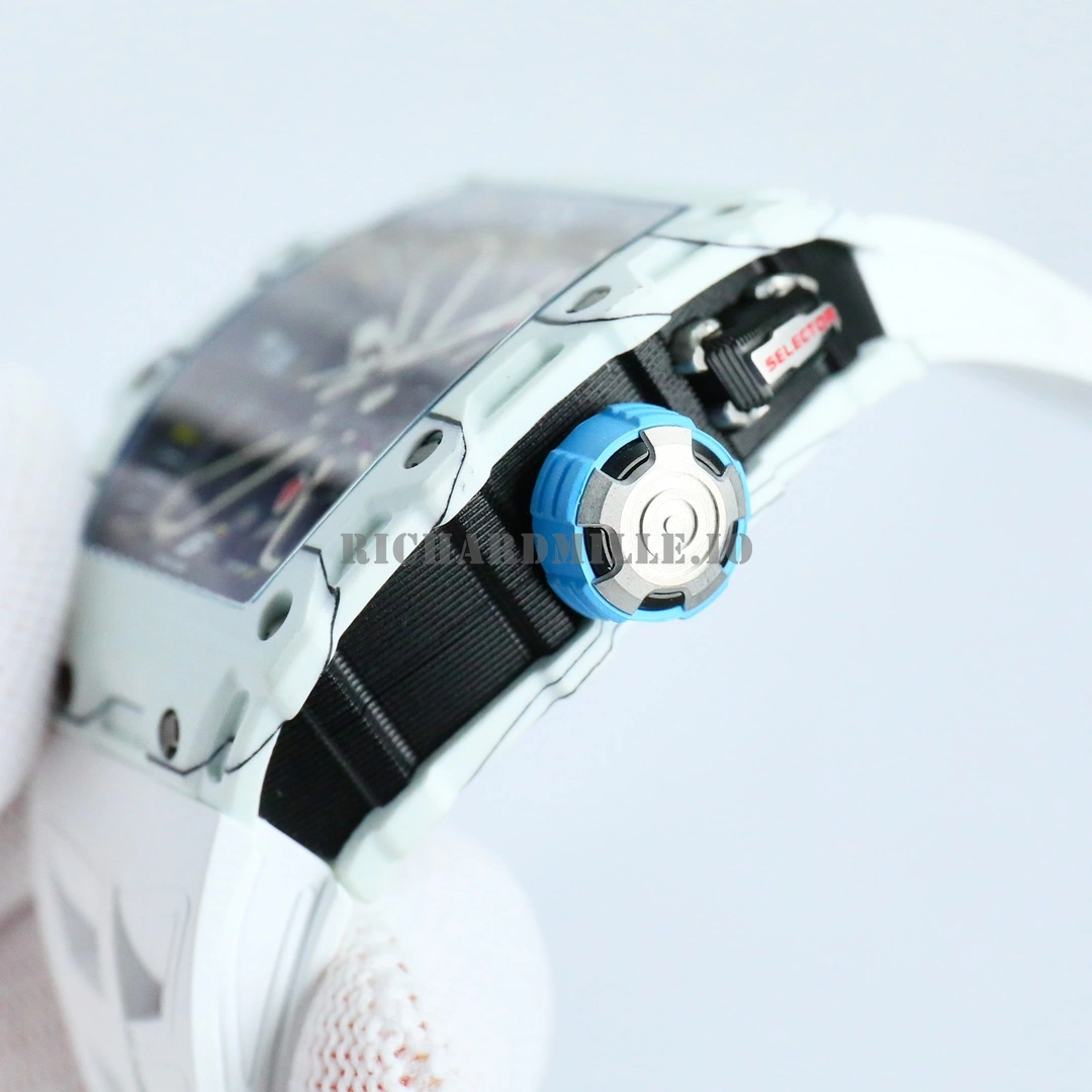 Replica Richard Mille RM 35-03 NTPT White Carbon Fiber Super Clone Skeleton Dial  - Right Side
