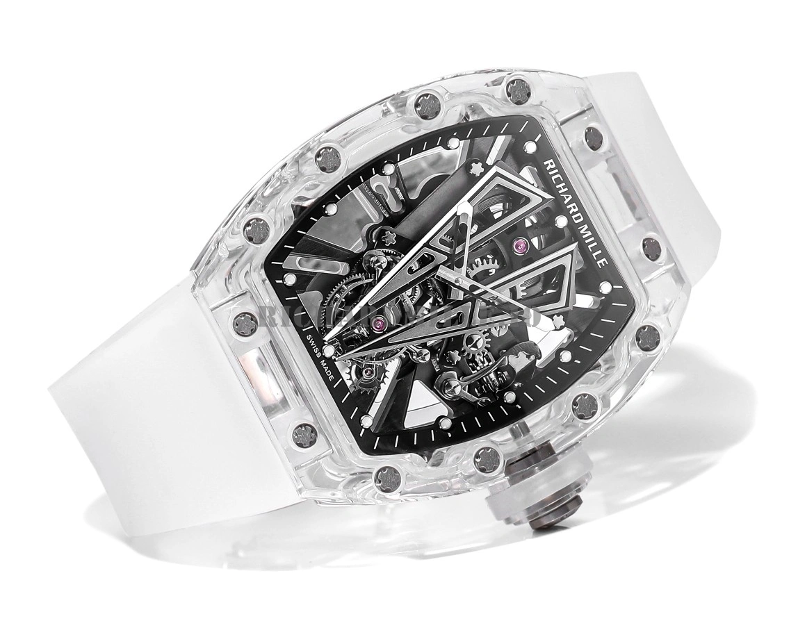 Richard Mille RM 27-03 Tourbillon Super Clone Watch with Sapphire Crystal Transparent Case Bull Skull Dial - Dial Detail 4