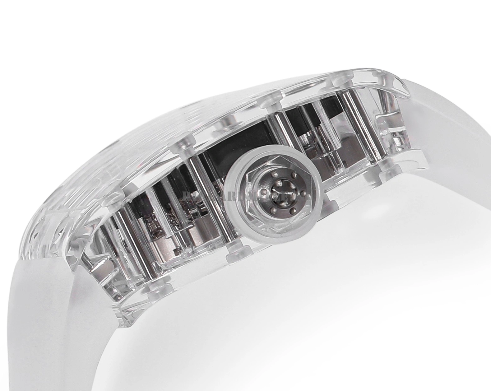 Richard Mille RM 052 Skull Tourbillon Super Clone Watch with Skull Dial Transparent Case - Right Side
