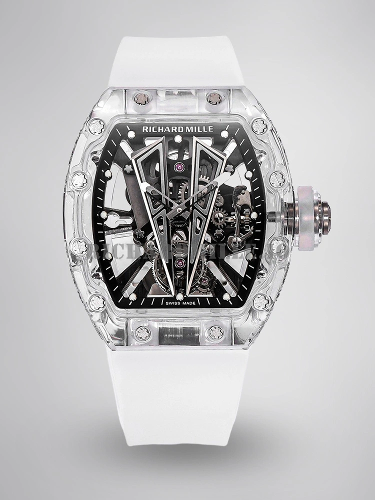Richard Mille RM 27-03 Tourbillon Super Clone Watch with Sapphire Crystal Transparent Case Bull Skull Dial - Main Image
