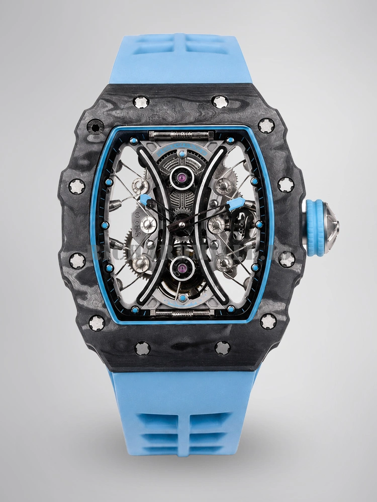 Richard Mille RM 53-01 Tourbillon Pablo Mac Donough Super Clone - Carbon TPT Blue Men's Watch - Main Image
