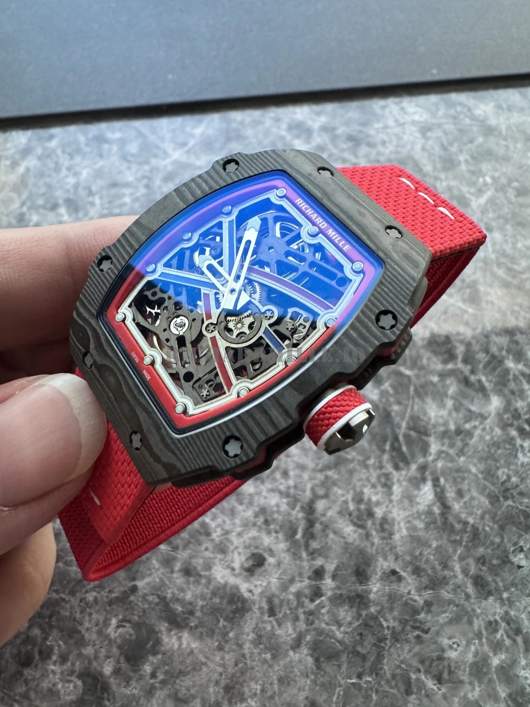 Richard Mille RM 67-02 Sébastien Ogier Super Clone - Skeleton Carbon Ultra Thin 7.80mm - Dial Detail 2