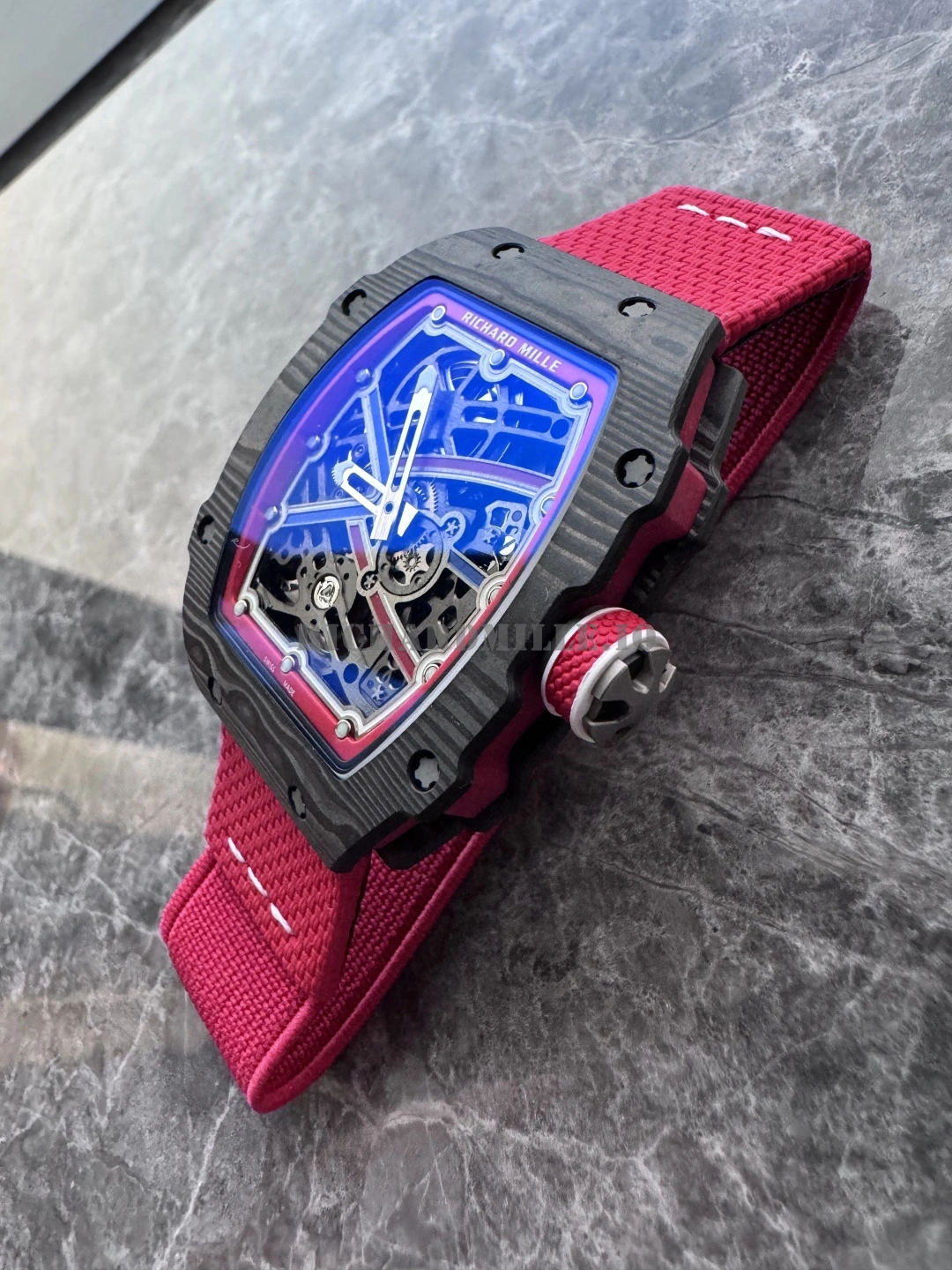 Richard Mille RM 67-02 Sébastien Ogier Super Clone - Skeleton Carbon Ultra Thin 7.80mm - Dial Detail 3