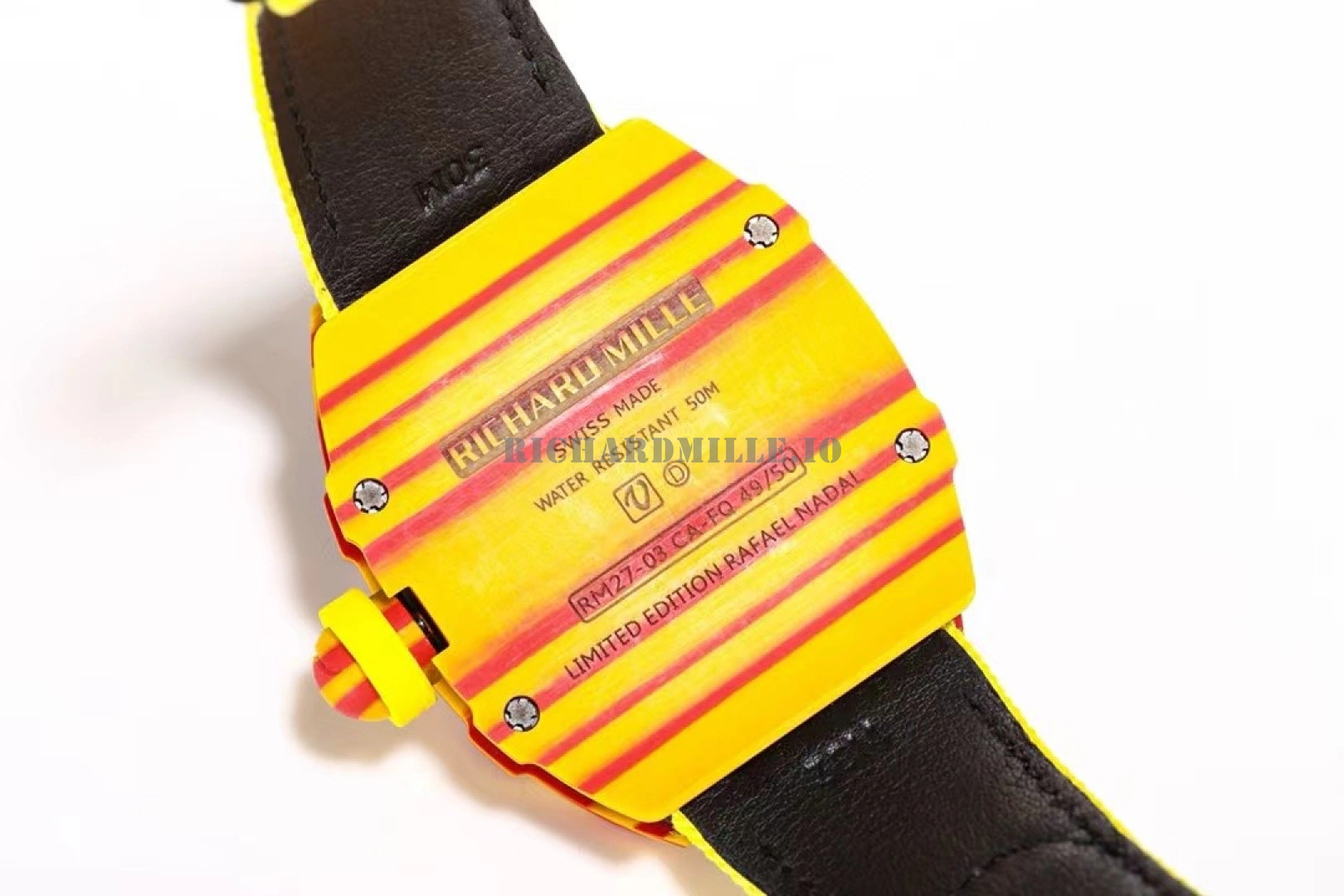 Richard Mille RM 27-03 Tourbillon Rafael Nadal Super Clone Ultra Light TPT Carbon - Back View
