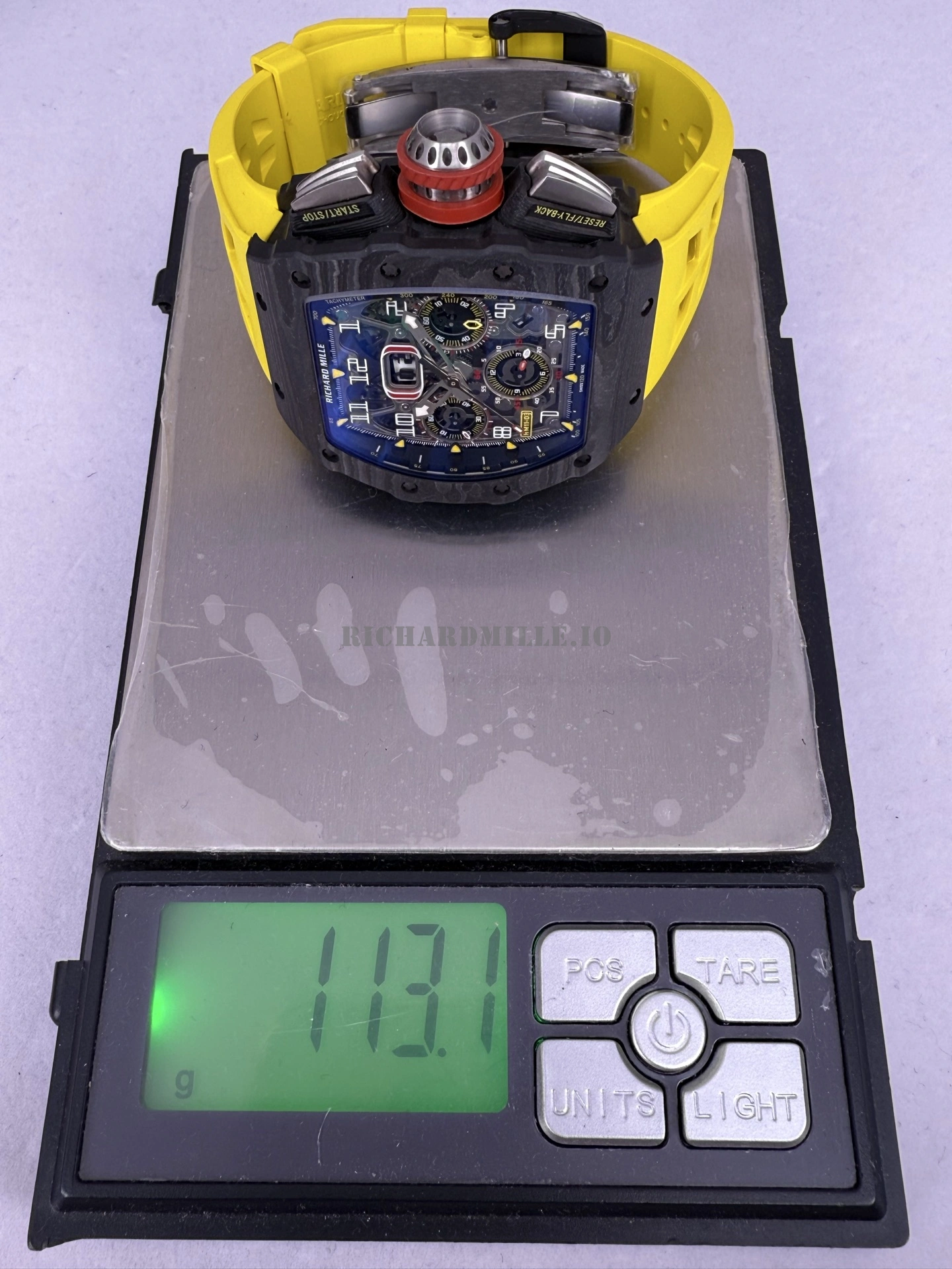 Richard Mille RM 11-03 Replica NTPT Carbon Flyback Chronograph Watch - Weight