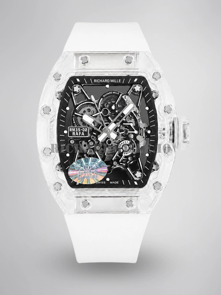 AAAAA Replica Richard Mille RM 35-02 Rafael Nadal Transparent Case Automatic Movement - Main Image