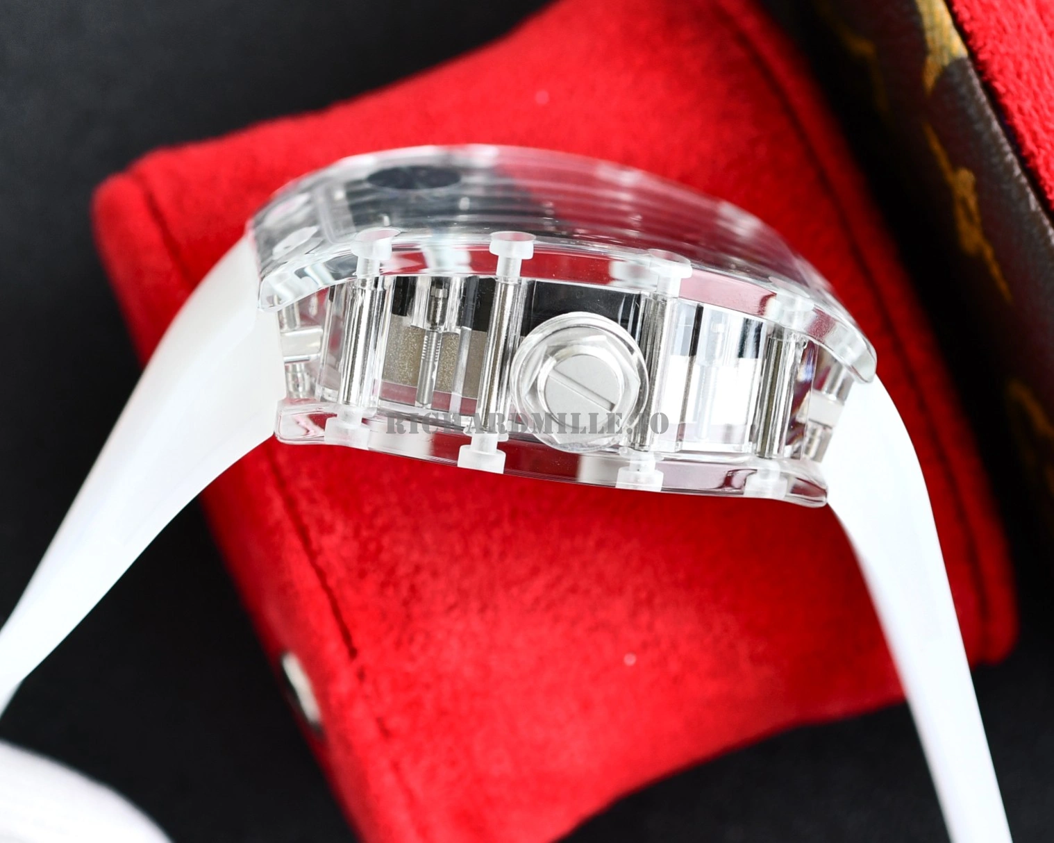 AAAAA Replica Richard Mille RM 35-02 Rafael Nadal Transparent Case Automatic Movement - Right Side