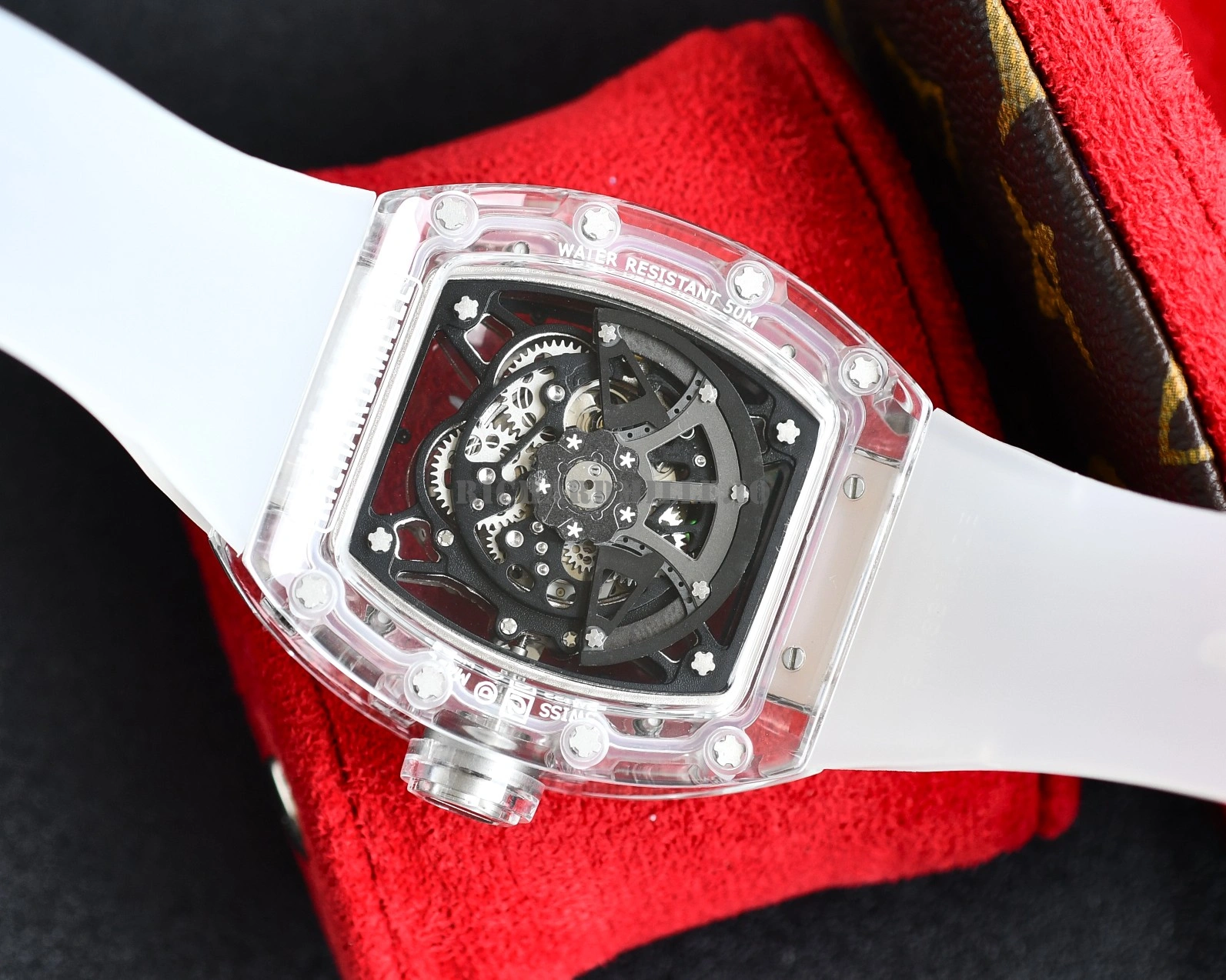 AAAAA Replica Richard Mille RM 35-02 Rafael Nadal Transparent Case Automatic Movement - Back View