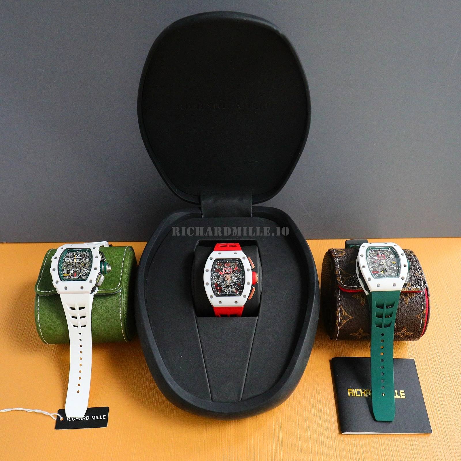 Richard Mille RM011 FM White Demon Flyback Chronograph White Ceramic Case AAAAA Replica Watch - Dial Detail 4