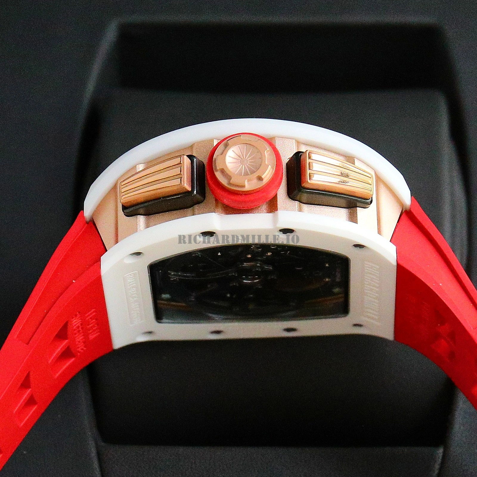 Richard Mille RM011 FM White Demon Flyback Chronograph White Ceramic Case AAAAA Replica Watch - Right Side
