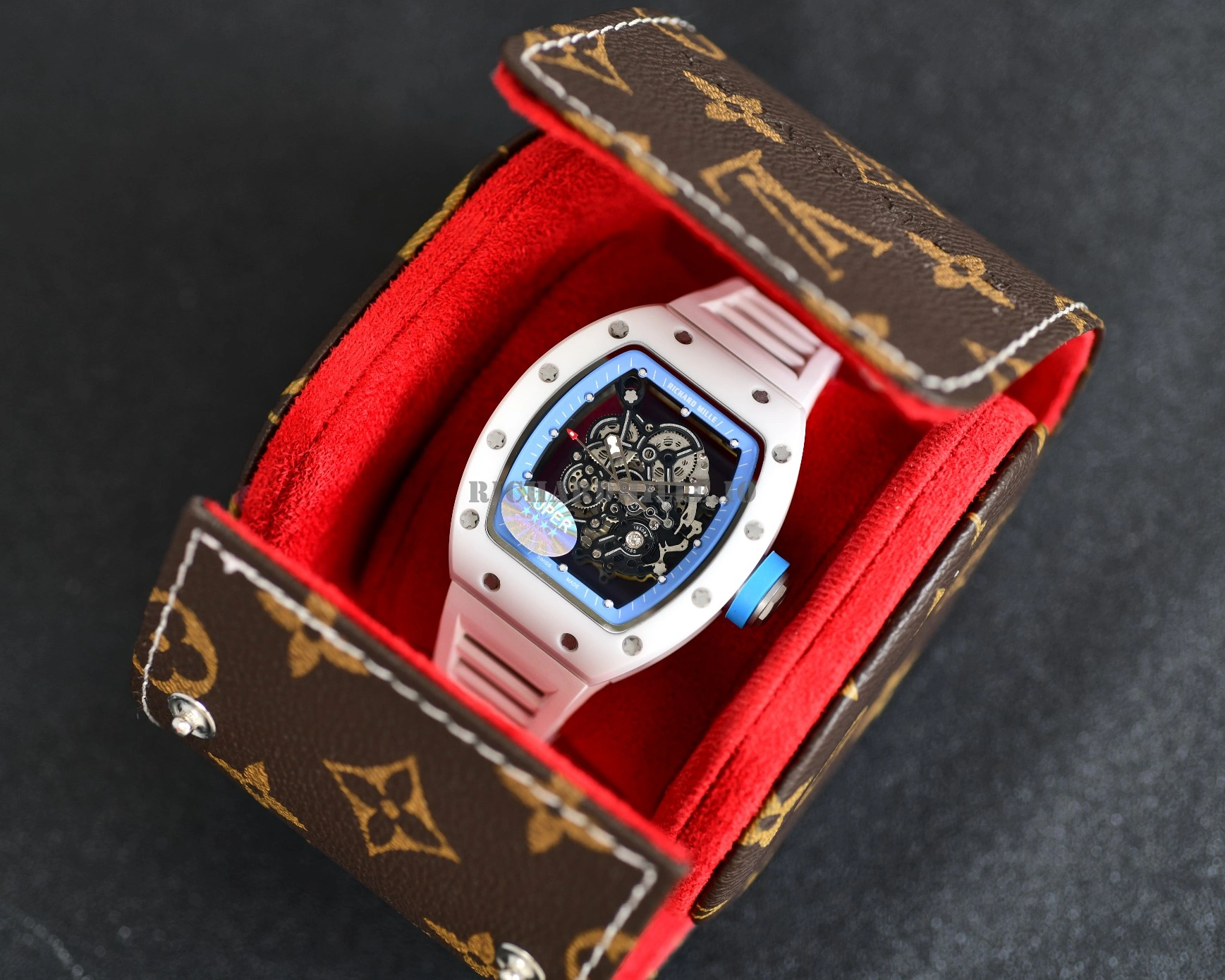 Richard Mille RM 055 Bubba Watson White Ceramic Super Clone - Dial Detail 2