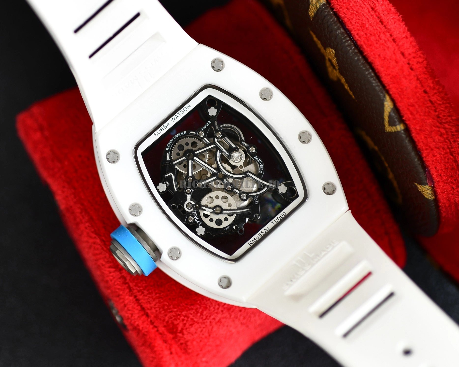 Richard Mille RM 055 Bubba Watson White Ceramic Super Clone - Back View