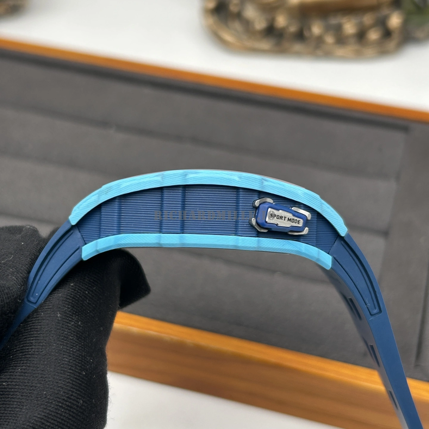Richard Mille RM 35-03 Rafael Nadal Tiffany Blue Quartz Carbon NTPT Super Clone - Left Side