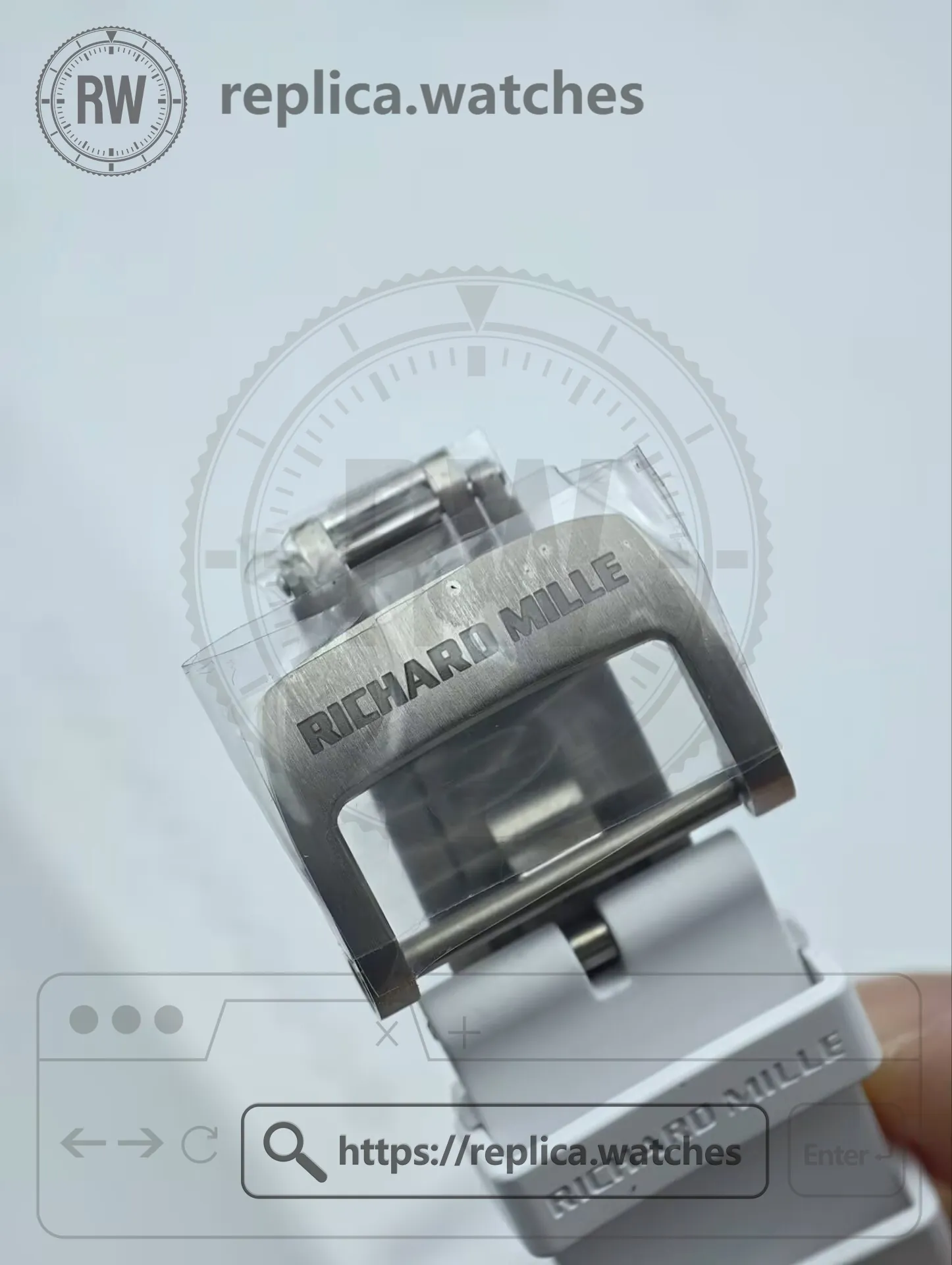 Richard Mille RM 055 Bubba Watson Super Clone NTPT Carbon Skeleton Dial Men's Watch - Buckle