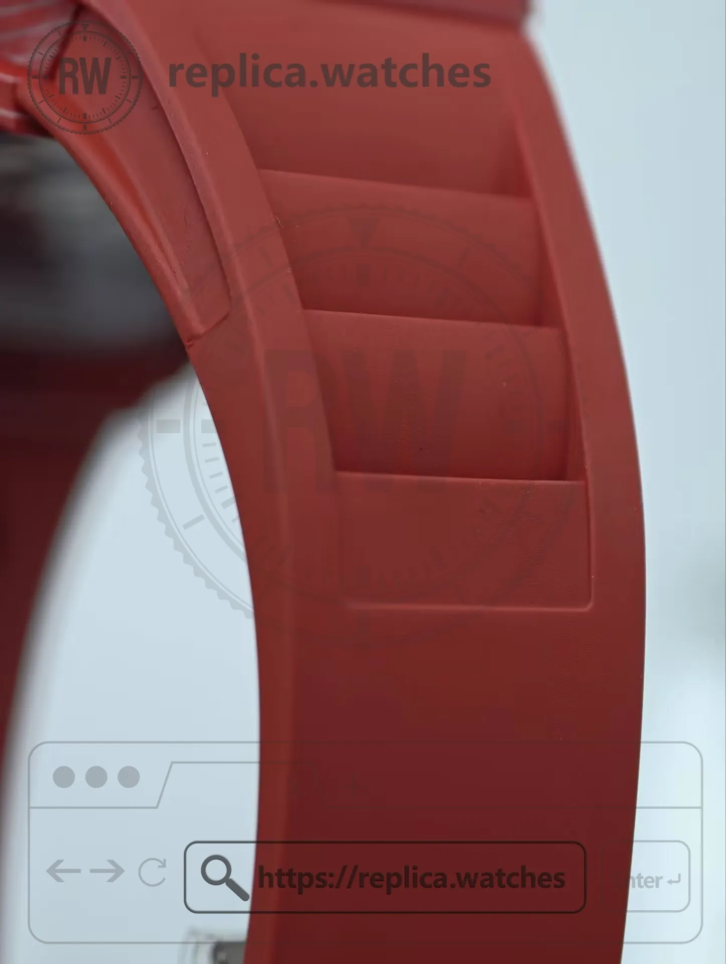 Richard Mille RM 35-02 Nadal Automatic Red Quartz NTPT Carbon Fiber Super Clone Watch - Strap
