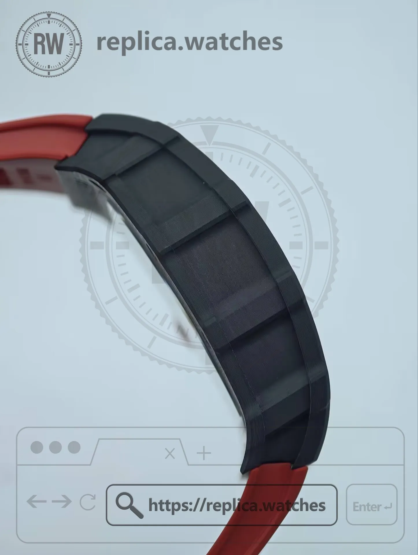Richard Mille RM 35-02 Rafael Nadal Automatic Super Clone Black NTPT Carbon Case - Left Side