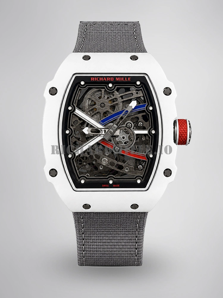 Super Clone Richard Mille RM 67-02 Alexis Pinturault Ultra Thin White Quartz Carbon TPT Skeleton Dial UMI - Main Image