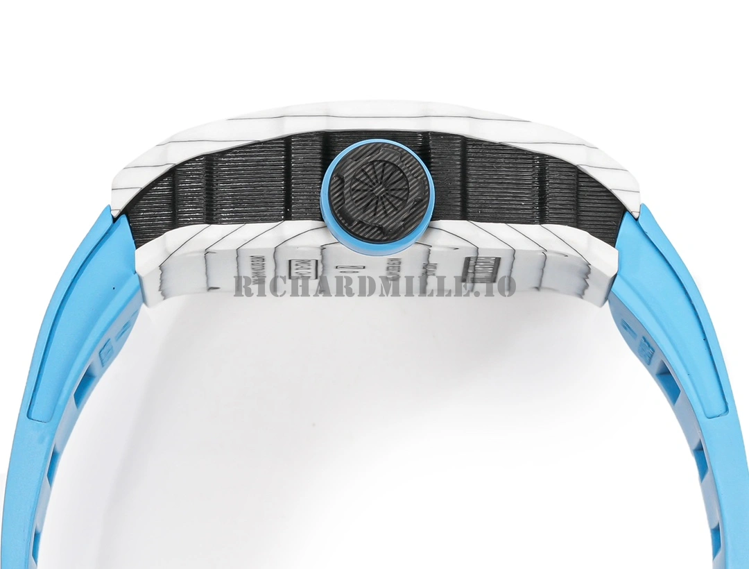 Richard Mille RM 12-01 Tourbillon Replica Carbon Fiber Skeleton Dial Mechanical Watch - Right Side
