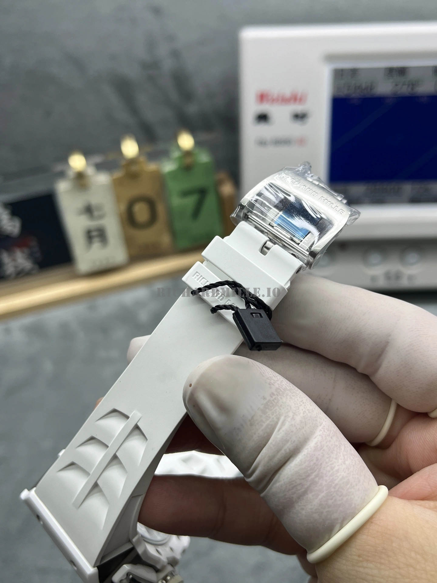 Richard Mille RM 11-03 White Ceramic Super Clone Automatic Chronograph Watch - Strap