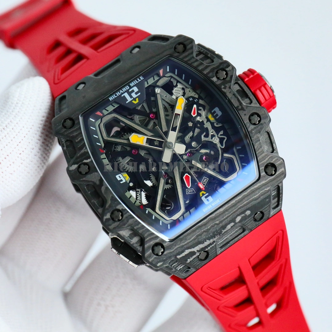 Richard Mille RM 35-03 Rafael Nadal Replica Carbon Fiber Automatic Watch - Dial Detail 2