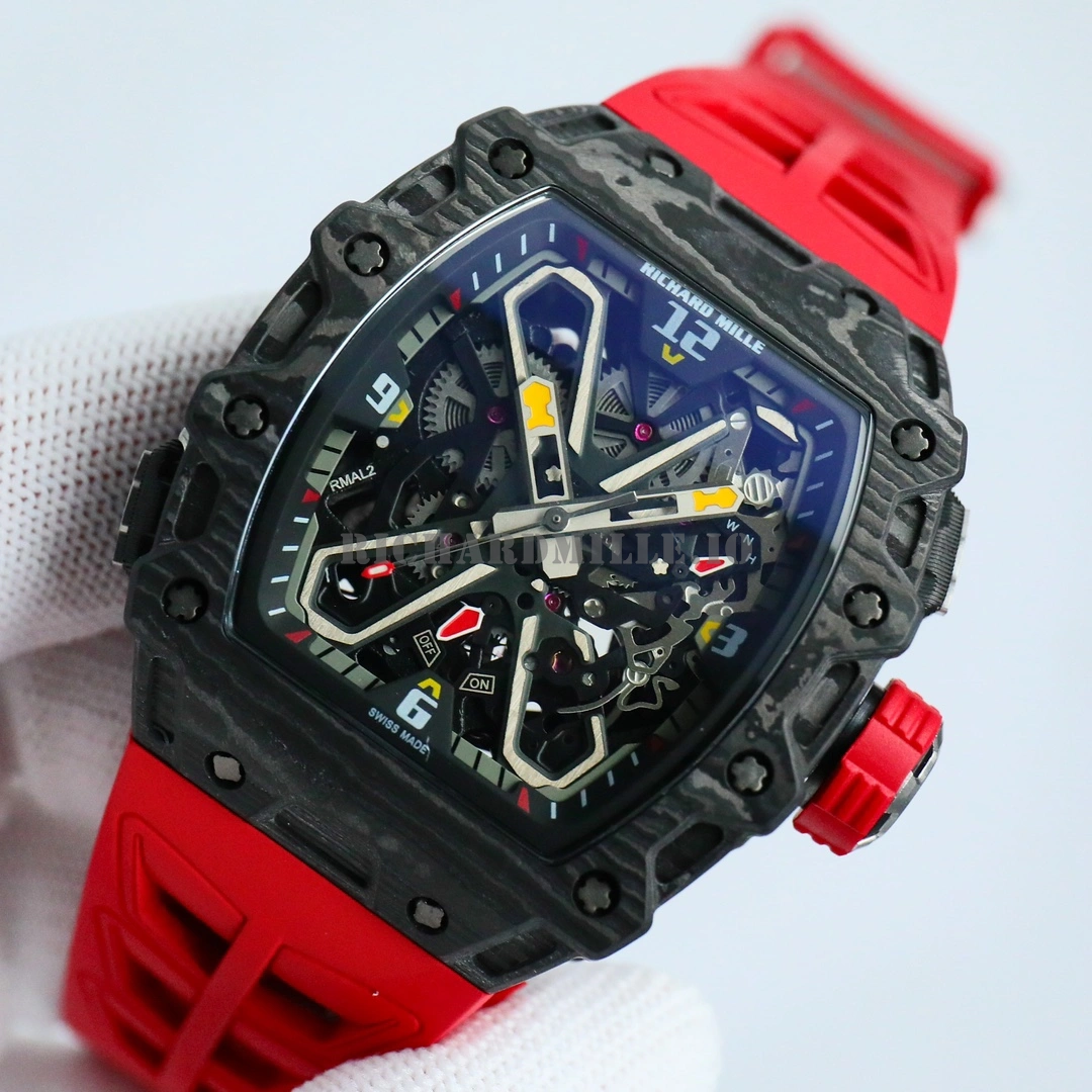 Richard Mille RM 35-03 Rafael Nadal Replica Carbon Fiber Automatic Watch - Dial Detail 1