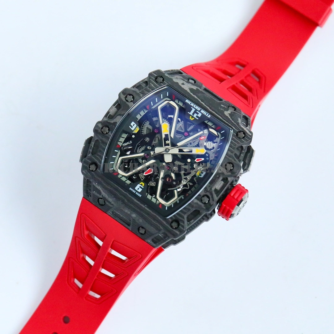 Richard Mille RM 35-03 Rafael Nadal Replica Carbon Fiber Automatic Watch - Dial Detail 3