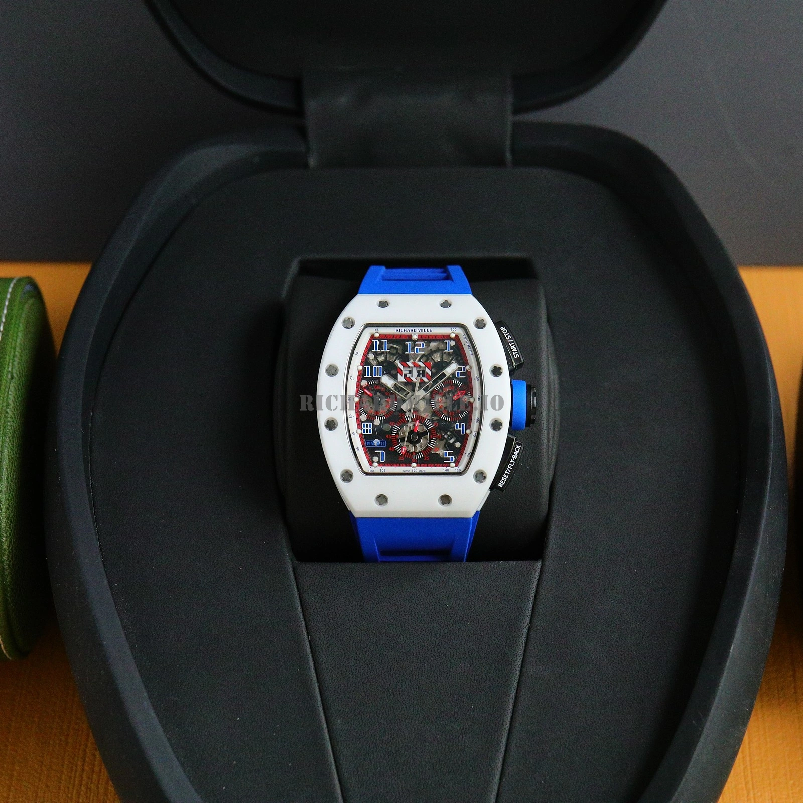 Richard Mille RM 011 White Ceramic Flyback Chronograph Super Clone Watch - Packaging 1

