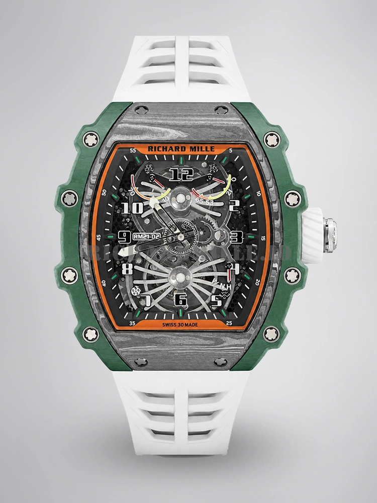Richard Mille RM 21-02 Tourbillon Aerodyne Green Carbon AAAAA Replica - Main Image
