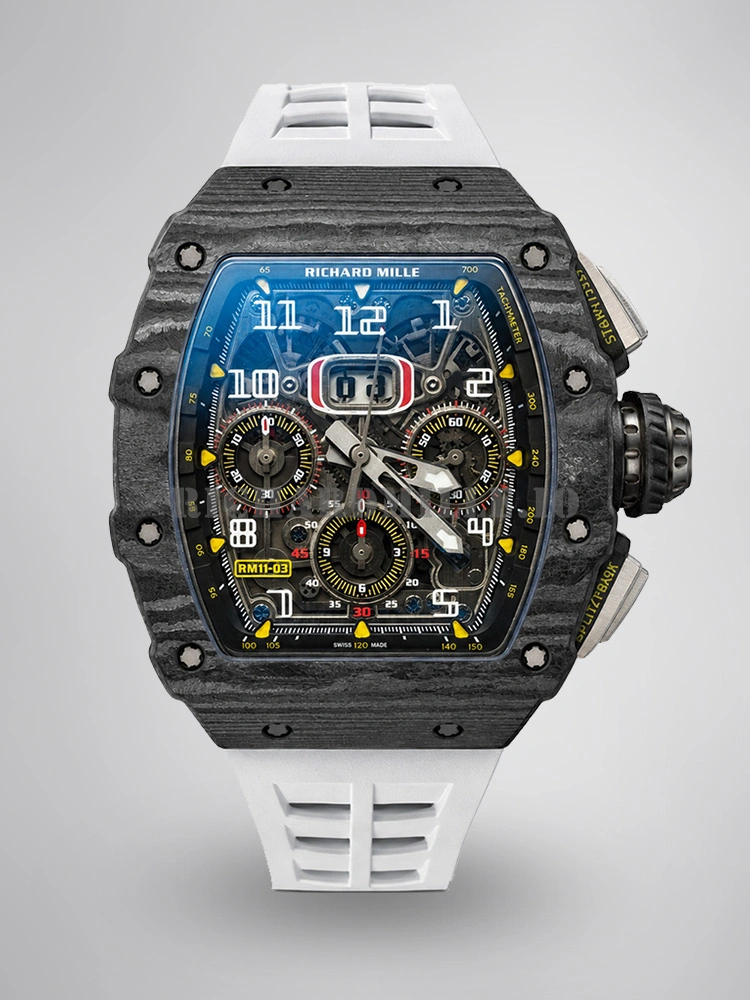 Richard Mille RM 11-03 Super Clone Flyback Chronograph Black Carbon Case - Main Image
