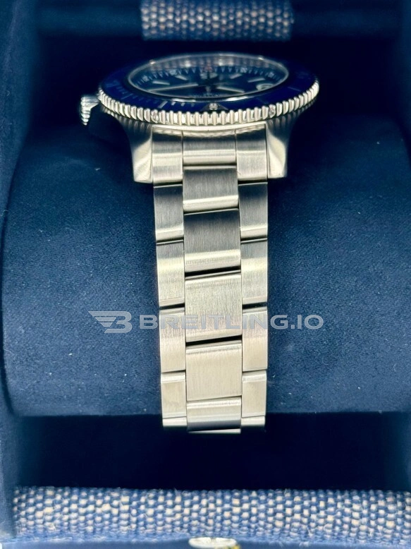 Breitling Superocean Automatic 42 Replica A17366D81C1A1 Blue Dial Swiss Clone Movement 904L Stainless Steel Diver Watch Strap 1